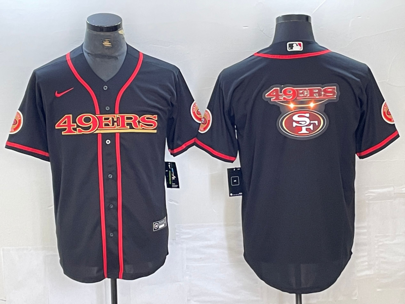 Men's San Francisco 49ers Black Joint Edition Game Jerseys