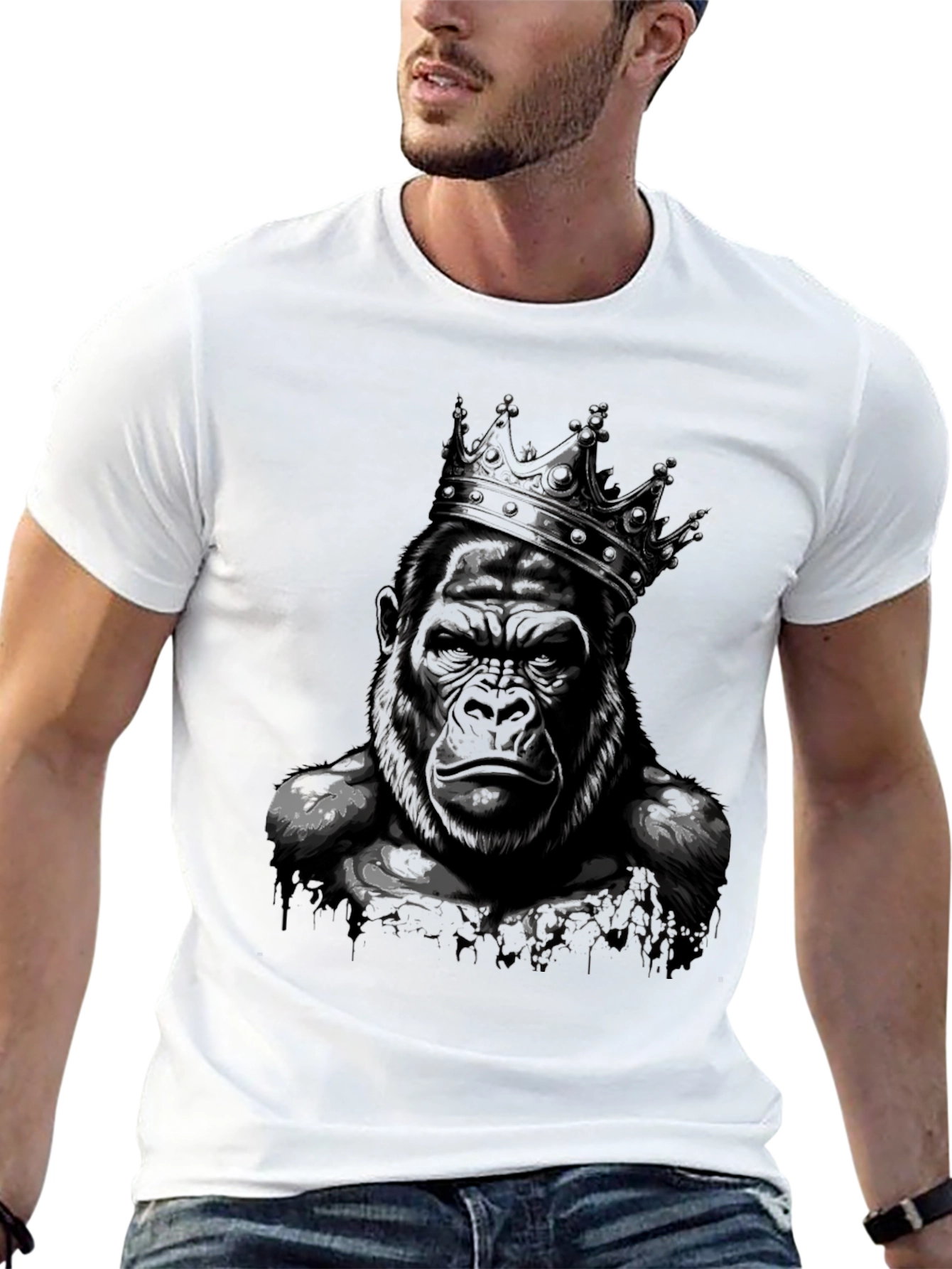King Gorilla Graphic Tee - Black