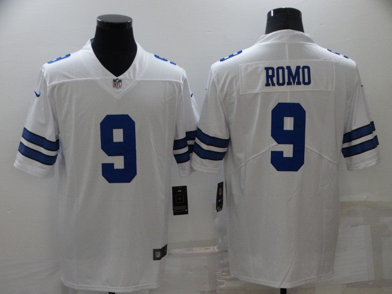 Men's Dallas Cowboys Tony Romo #9 White Game Jerseys