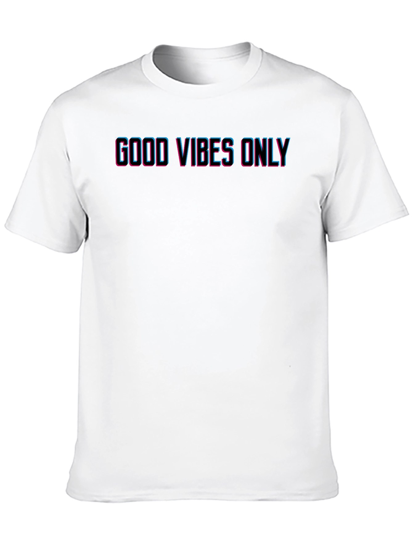 Good Vibes Only Mens Black Graphic T-Shirt