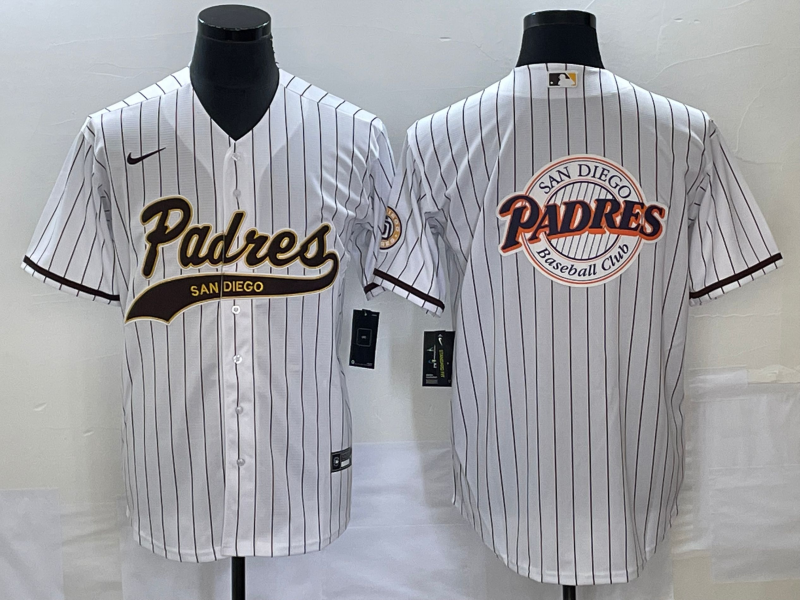 Men's San Diego Padres White Replica Player Jerseys Joint Edition