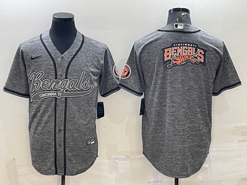 Men's Cincinnati Bengals Grey Fashion Jerseys