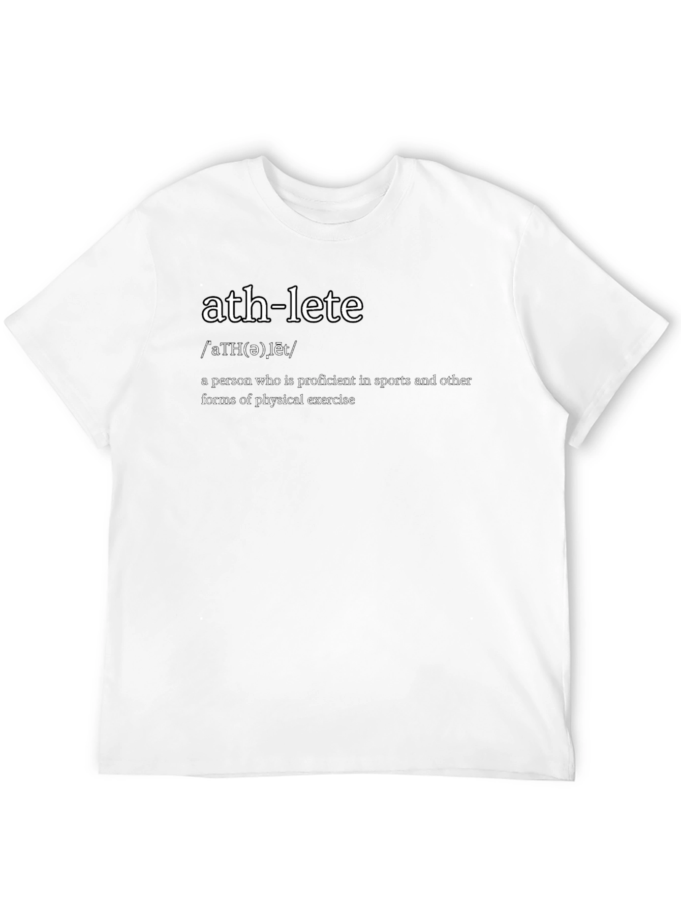 Athlete Definition Black Graphic Tee