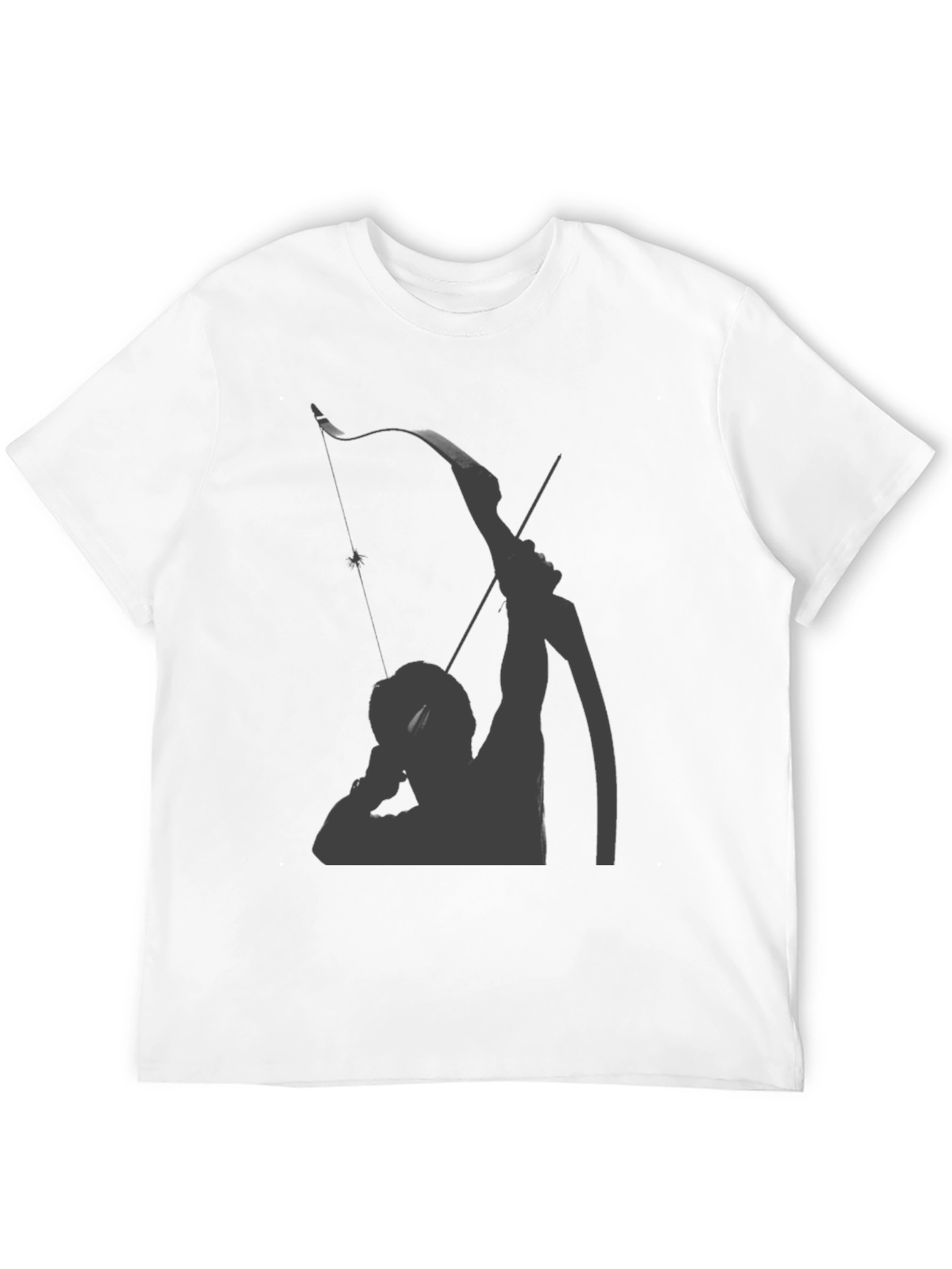 Archer Graphic Tee - Black Cotton Blend