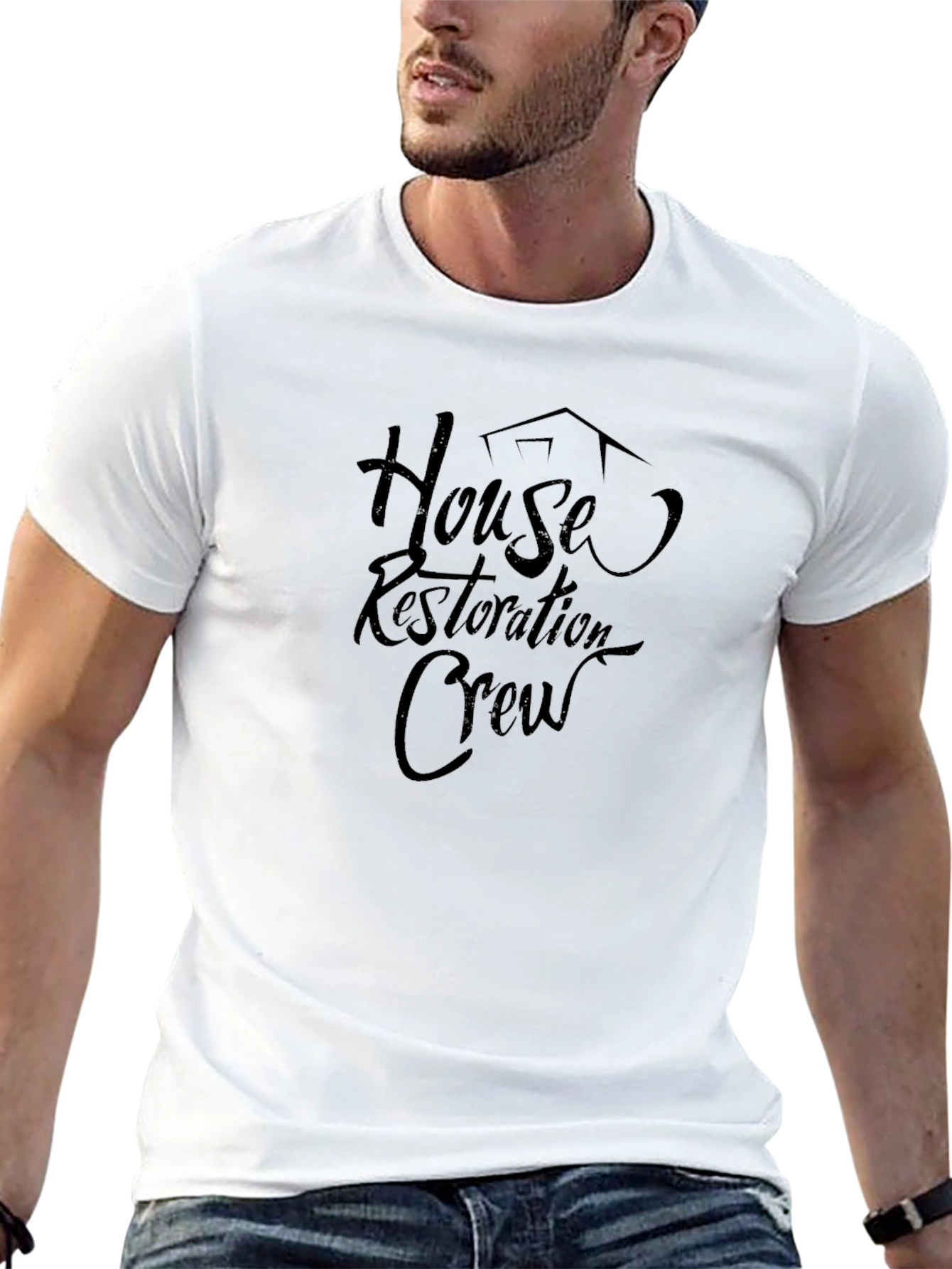 House Restoration Crew T-Shirt - Black Graphic Tee