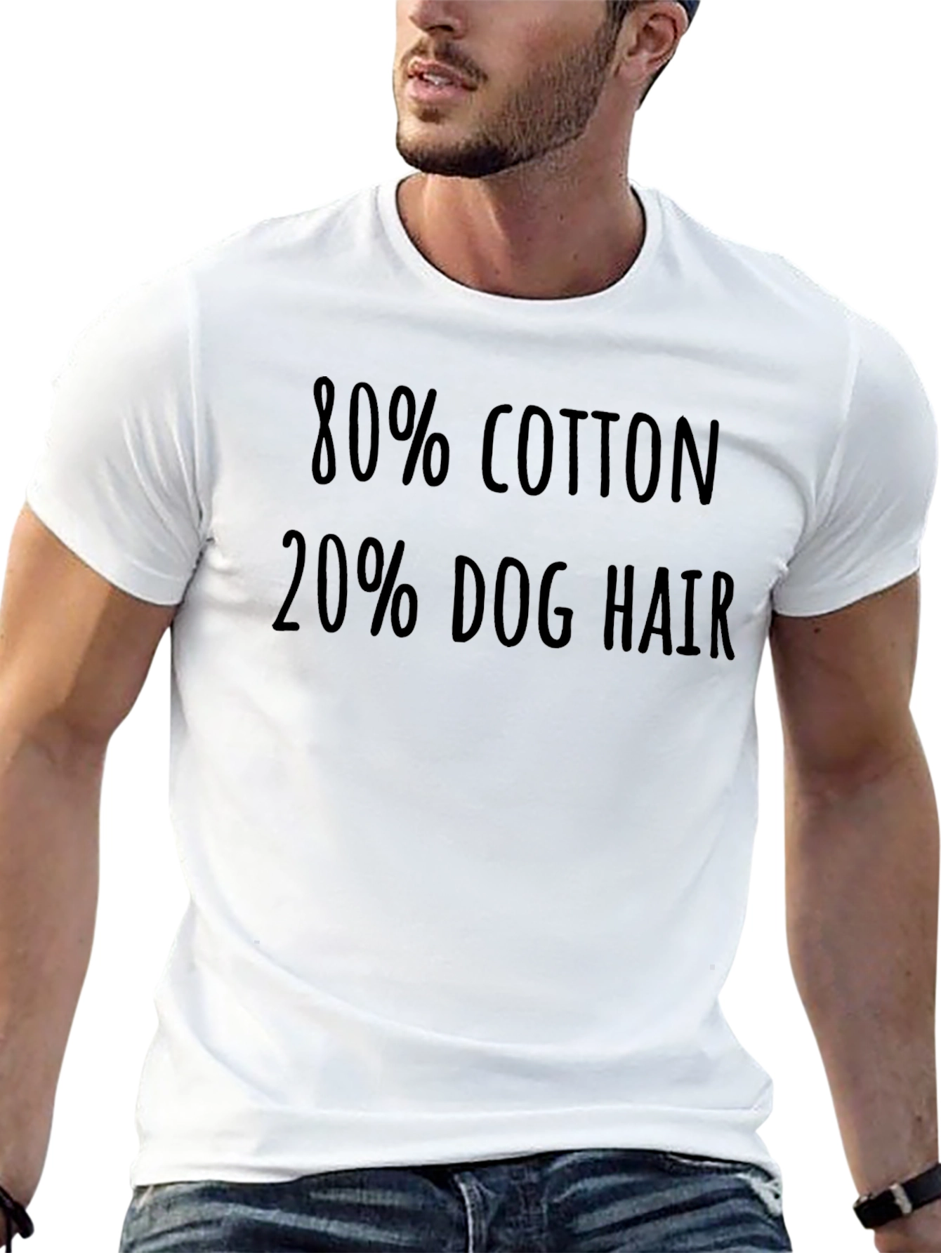 80% Cotton 20% Dog Hair Tee