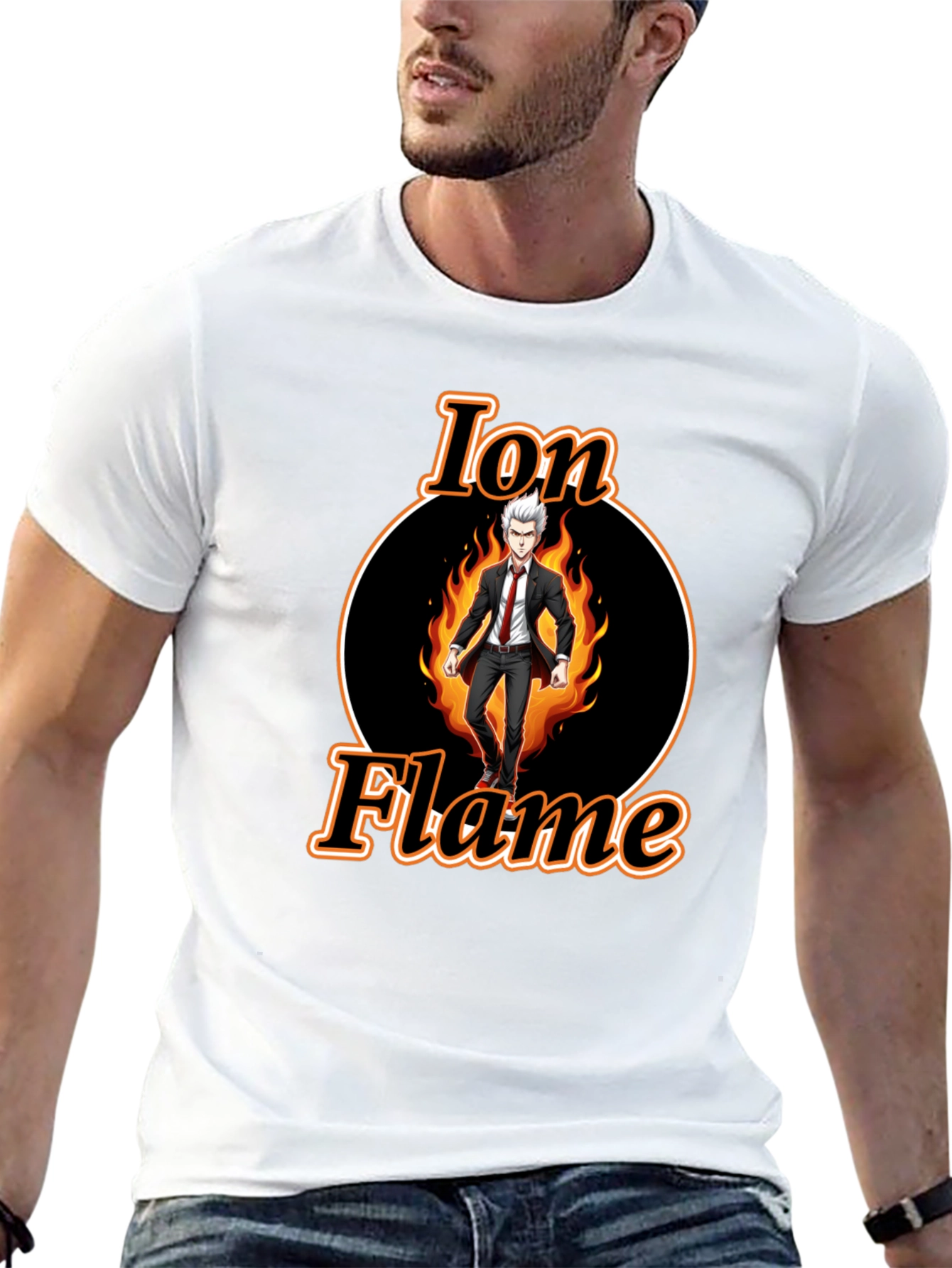 Ion Flame Graphic Tee - Black