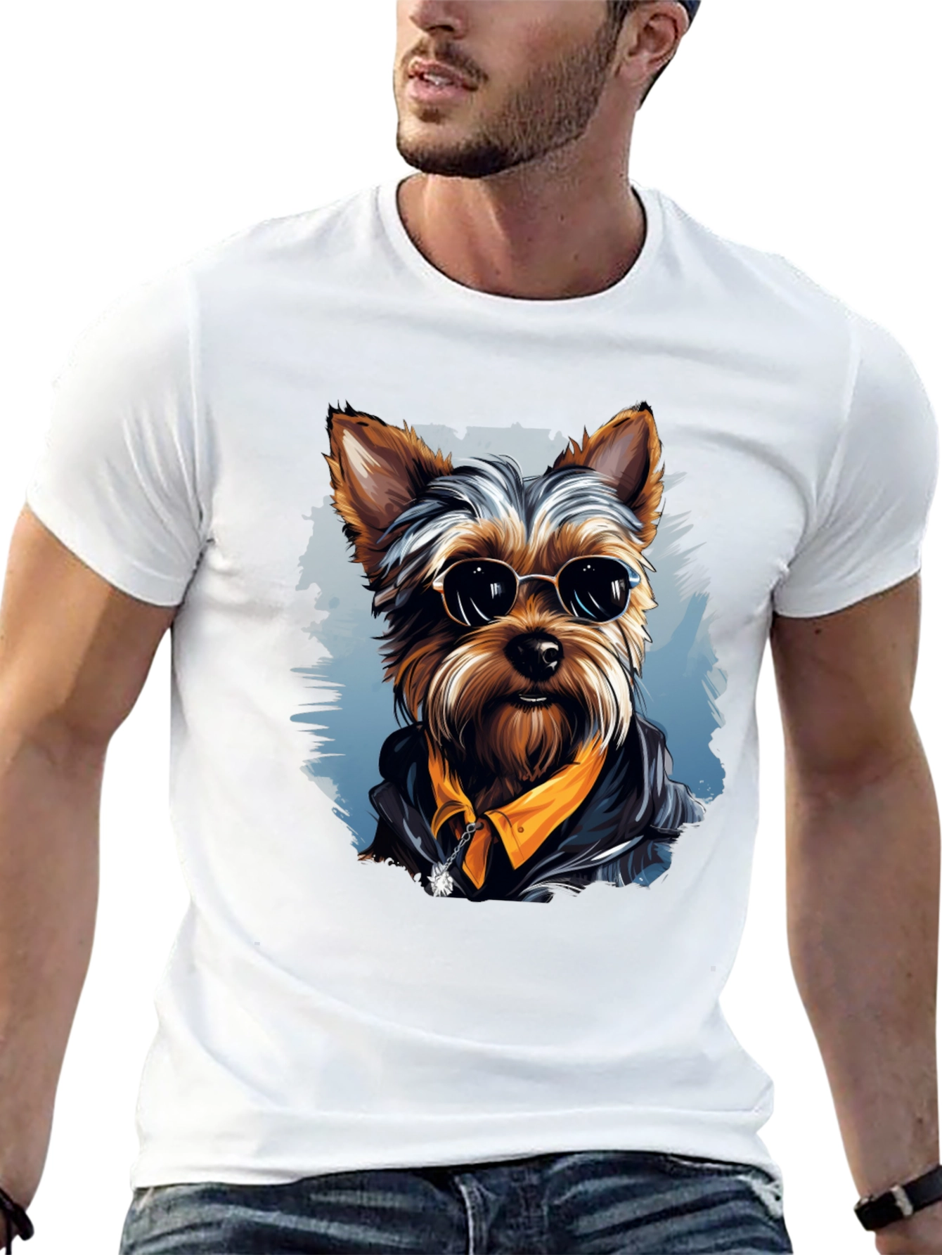 Cool Dog Graphic T-Shirt - Stylish Canine Tee