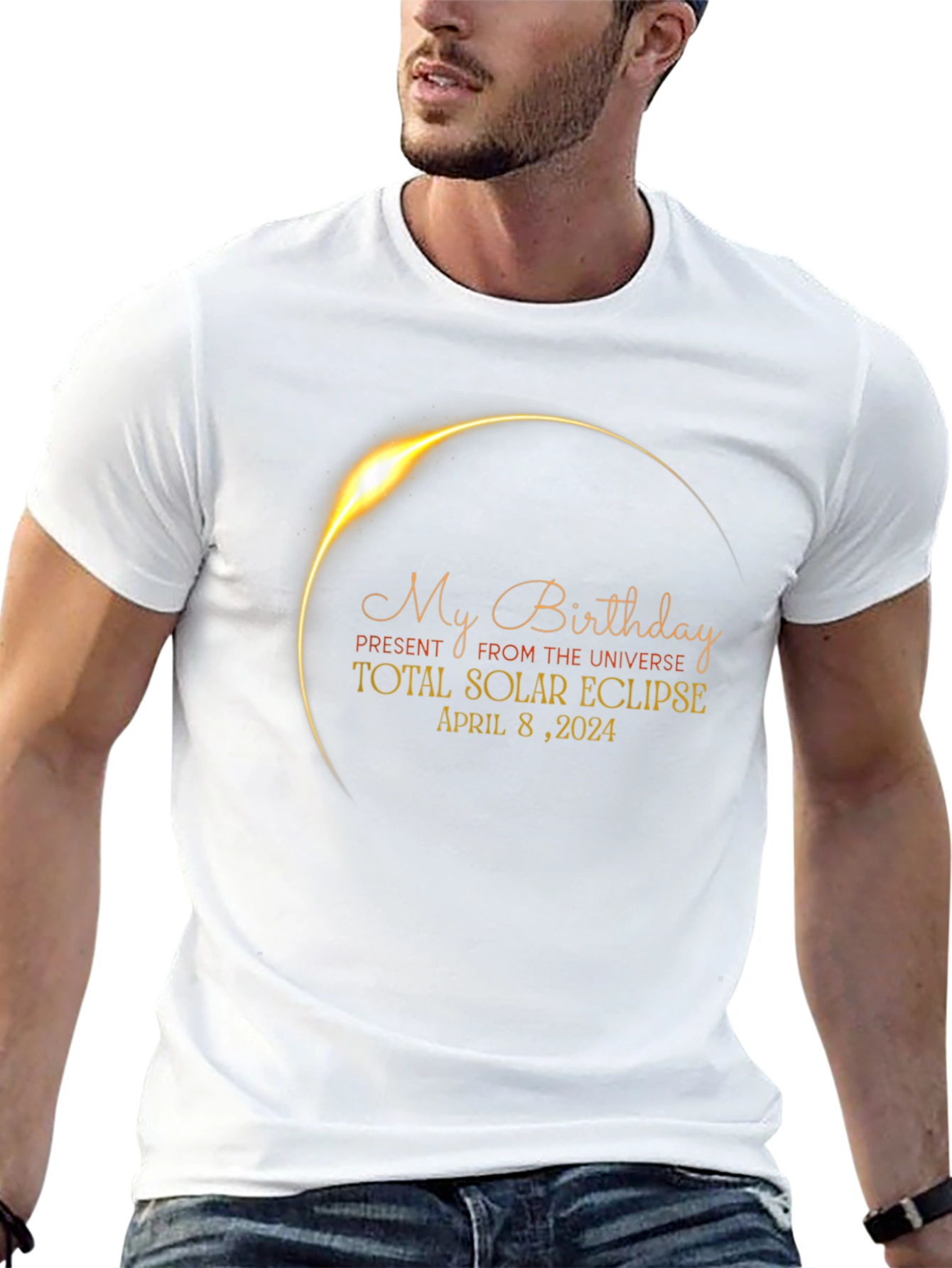 Total Solar Eclipse Birthday T-Shirt April 8 2024