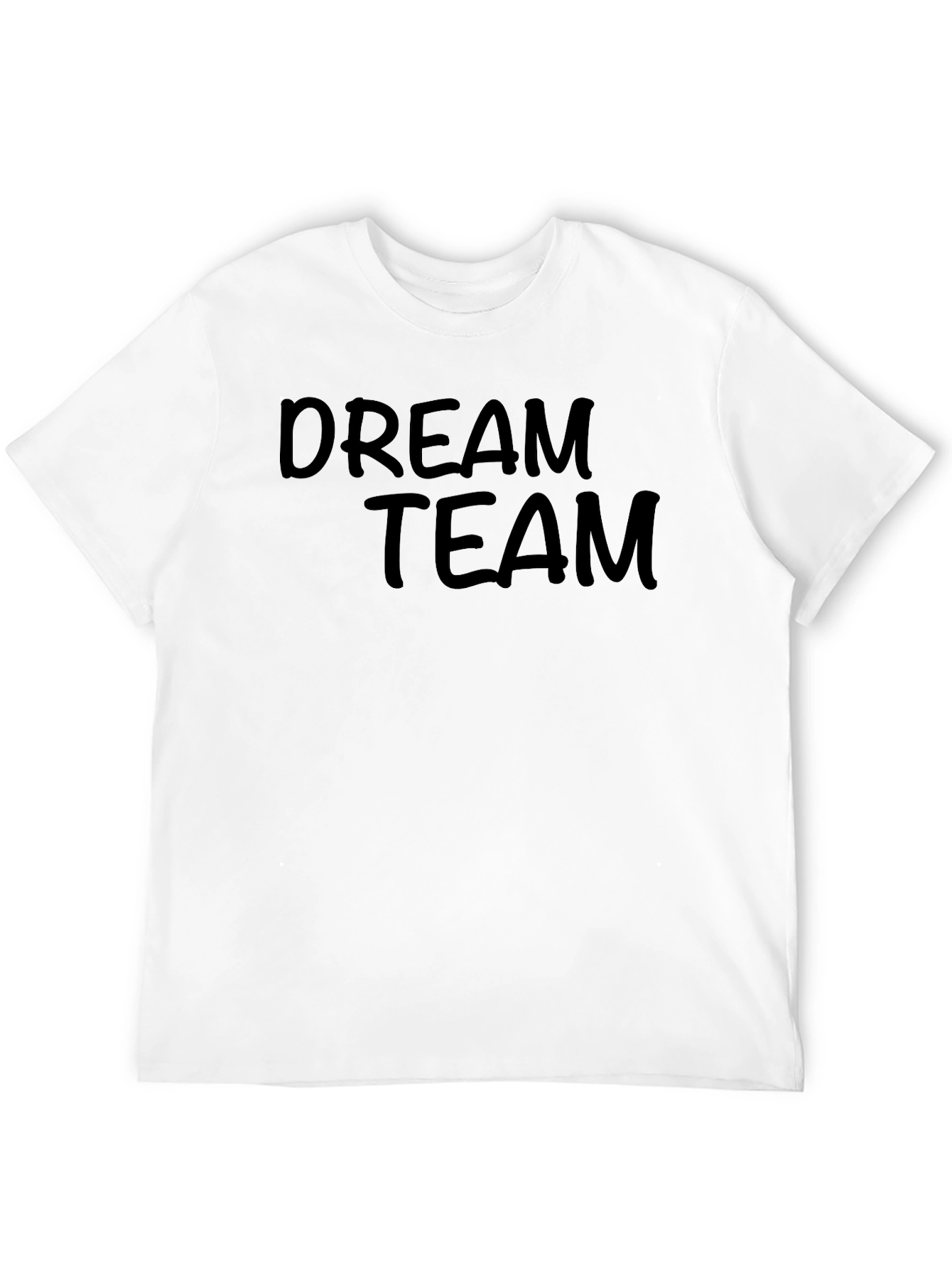 Dream Team Black Cotton Graphic Tee