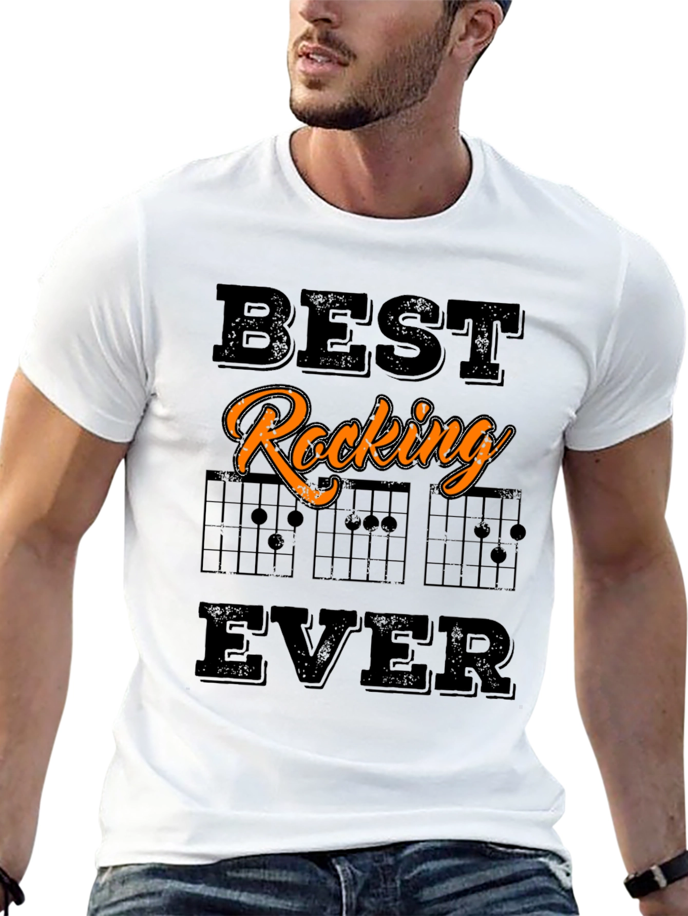 Best Rocking Ever Guitar T-Shirt - Music Lover Gift