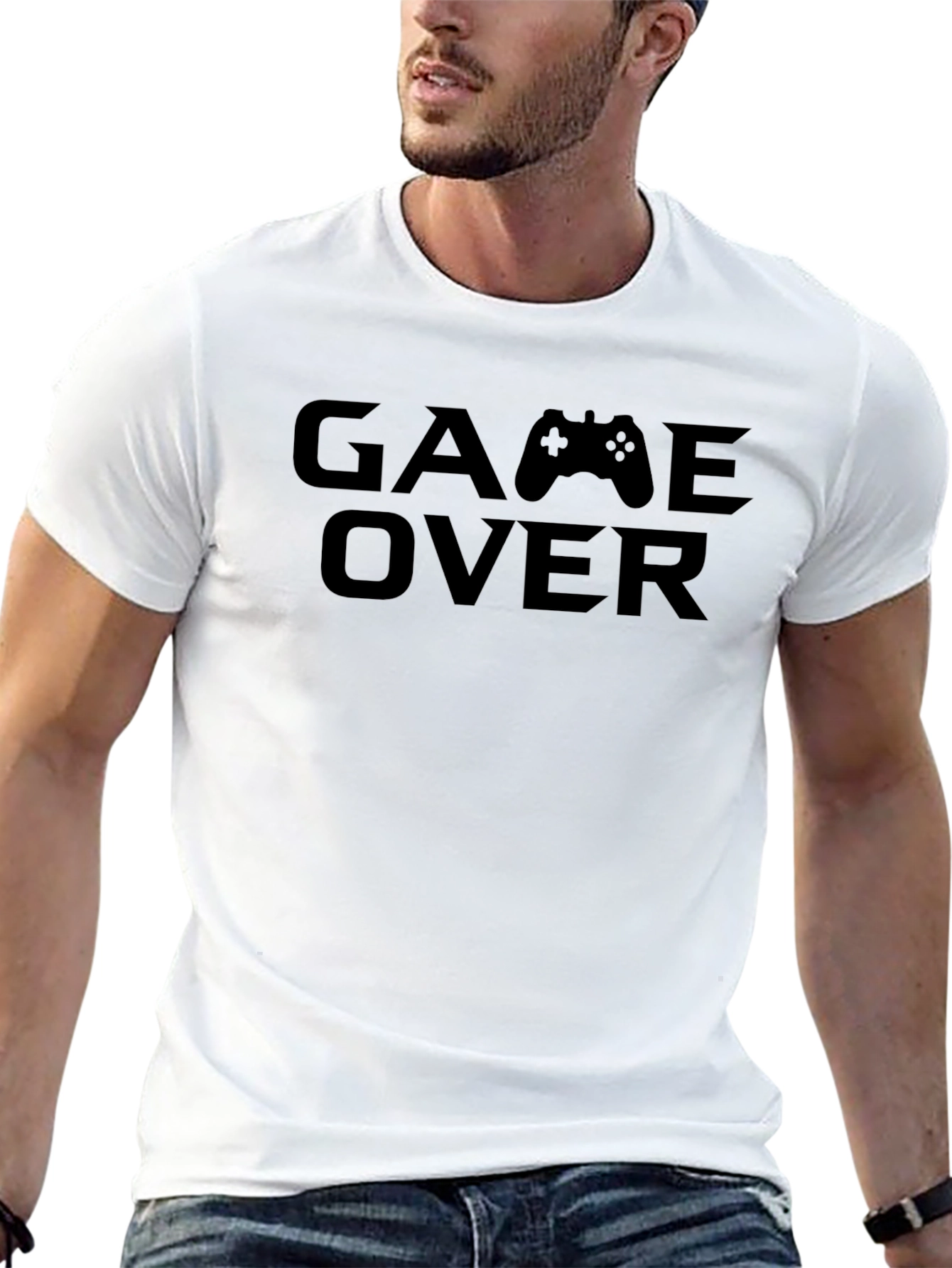 Game Over Black T-Shirt for Gamers