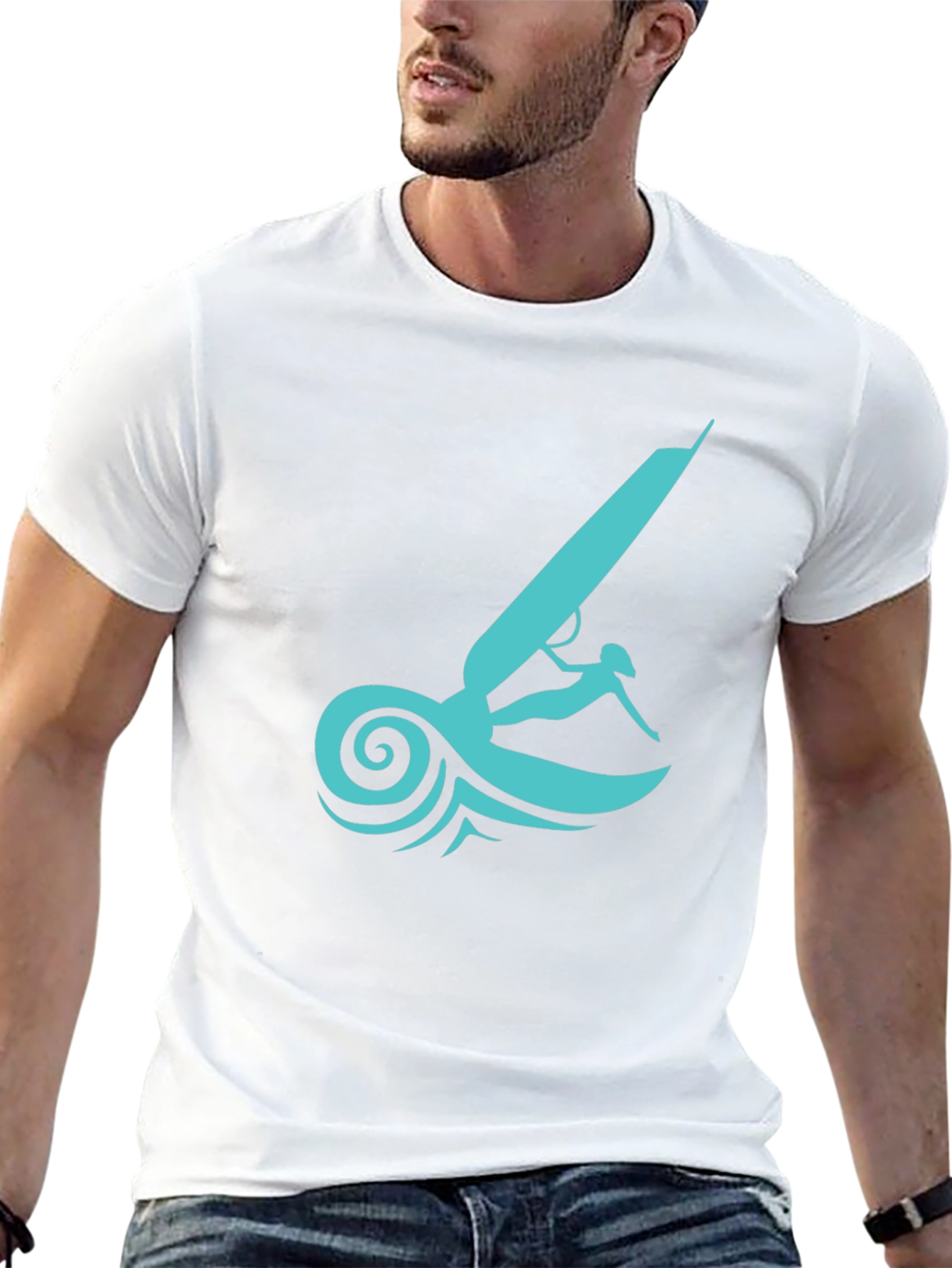 Windsurfer Graphic Tee - Black
