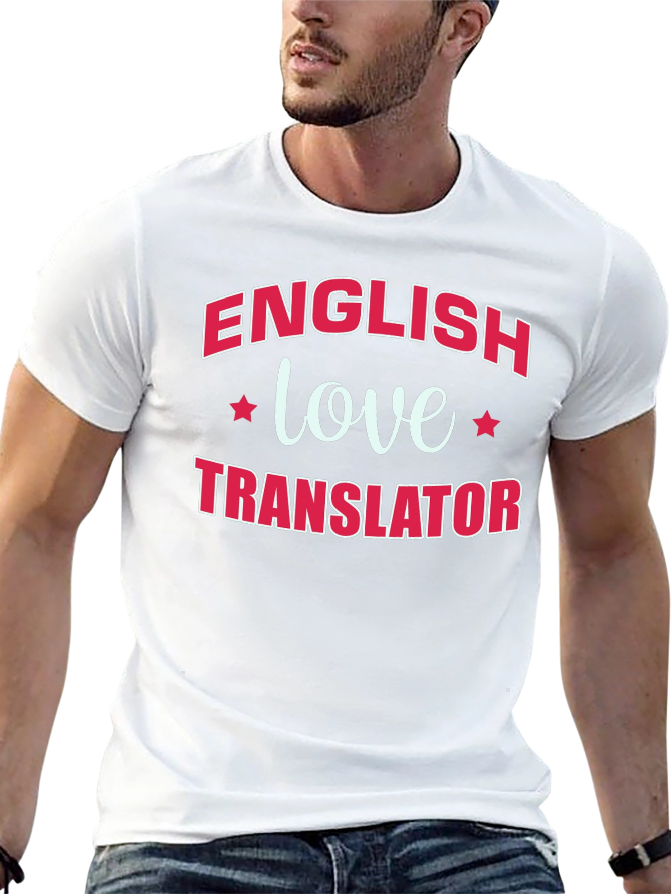 English Love Translator Black T-Shirt