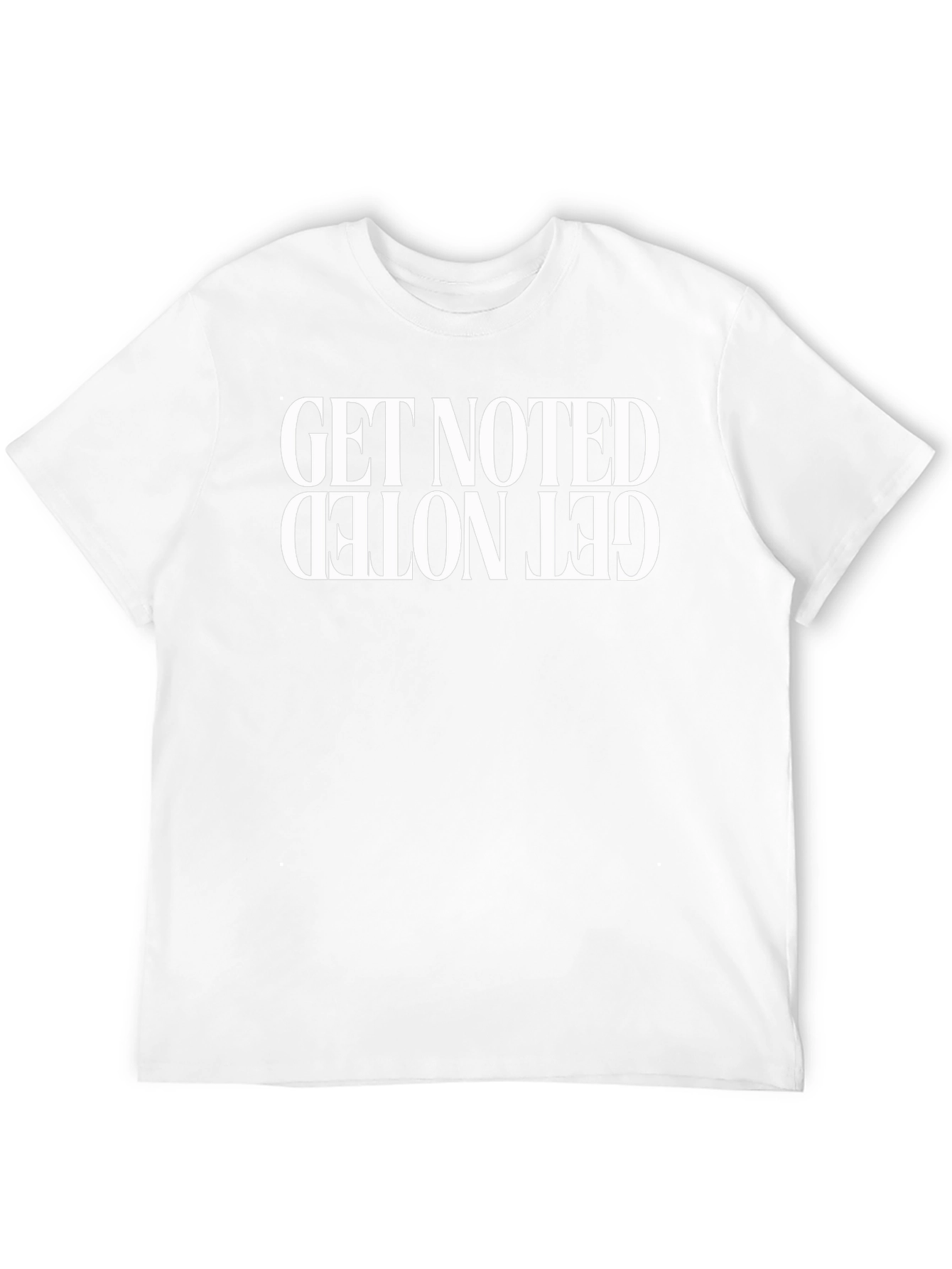Get Noted Graphic Tee - Inverted Statement Design