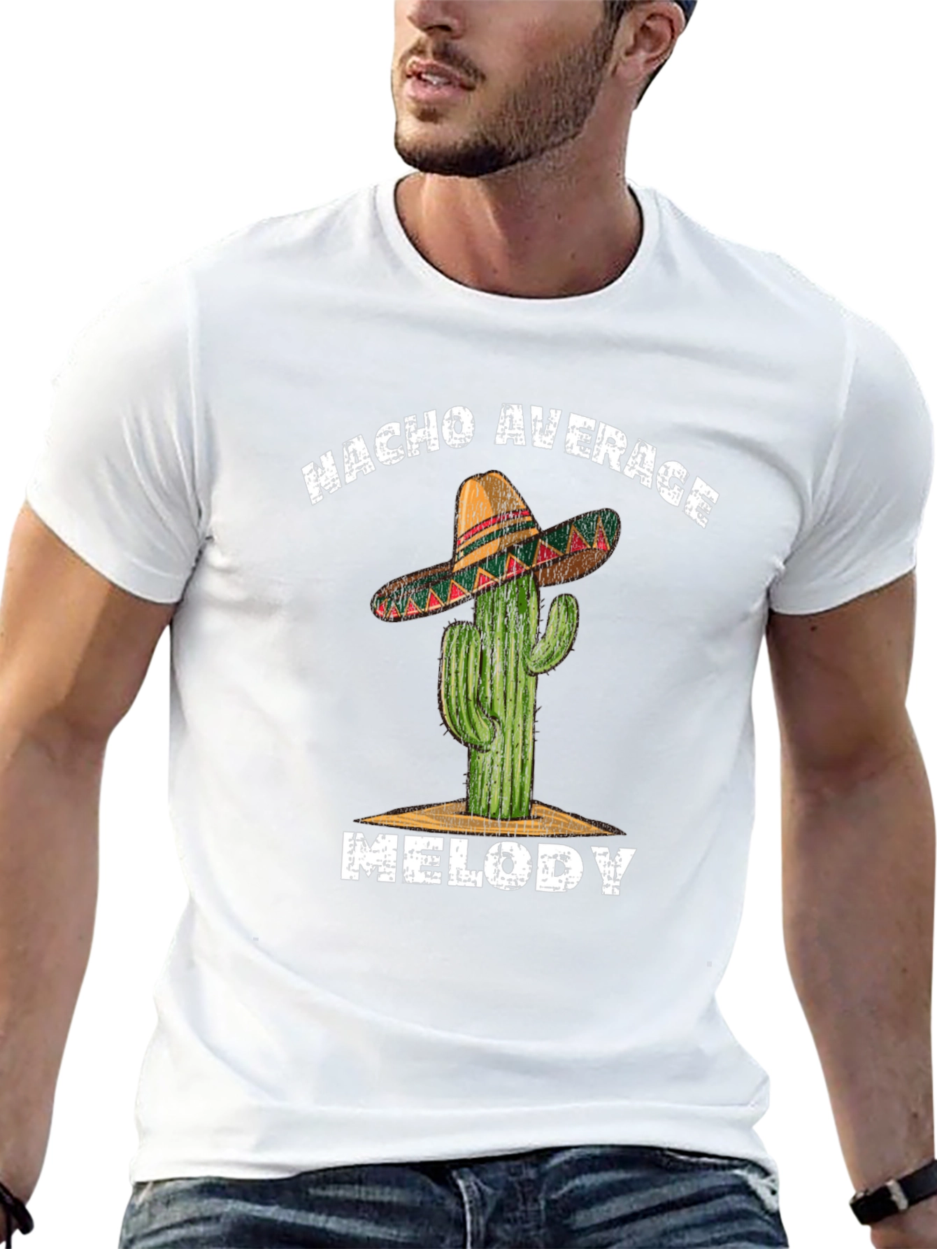 Nacho Average Melody Cactus Graphic Tee