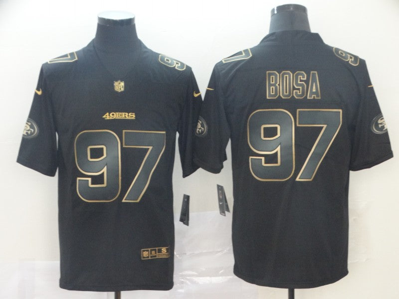 Men's San Francisco 49ers #97 Nick Bosa Black Player Game Jerseys