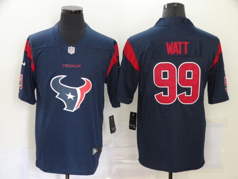 Men's Houston Texans J.J. Watt #99 Navy Alternate Game Jerseys