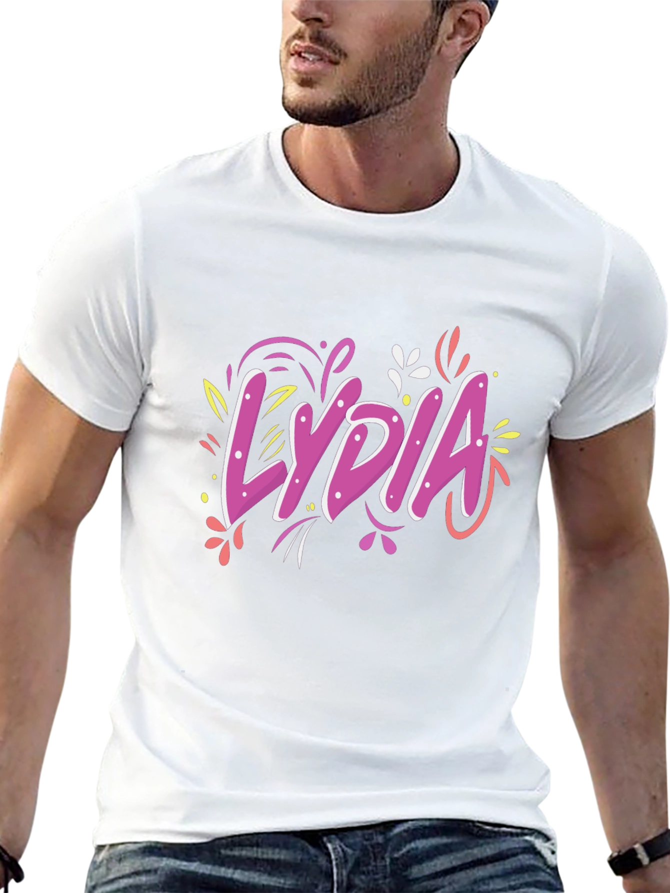 Lydia Custom Name Graphic T-Shirt