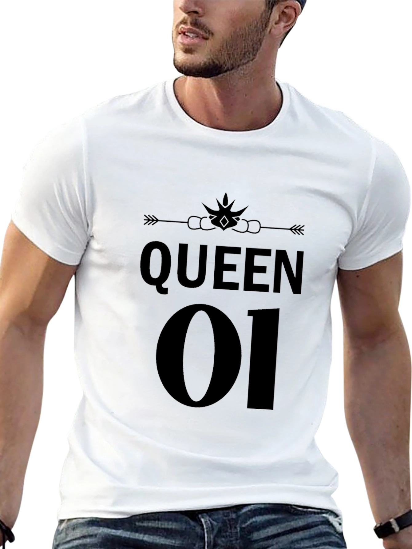 Queen 01 Graphic T-Shirt - Black Tee