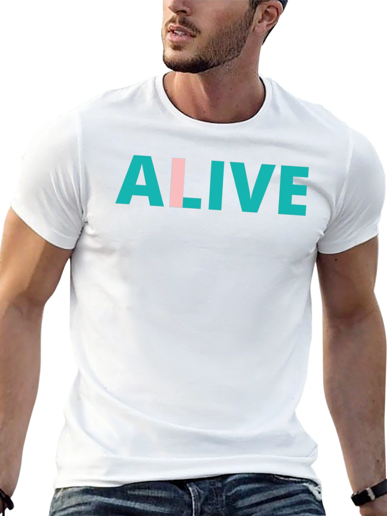 Alive Graphic T-Shirt - Trendy Casual Tee