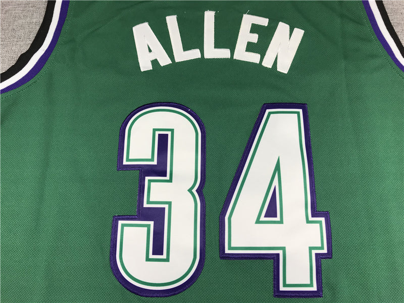 Men's Milwaukee Bucks Giannis Antetokounmpo #34 NBA Replica Player Jerseys - Retro Green