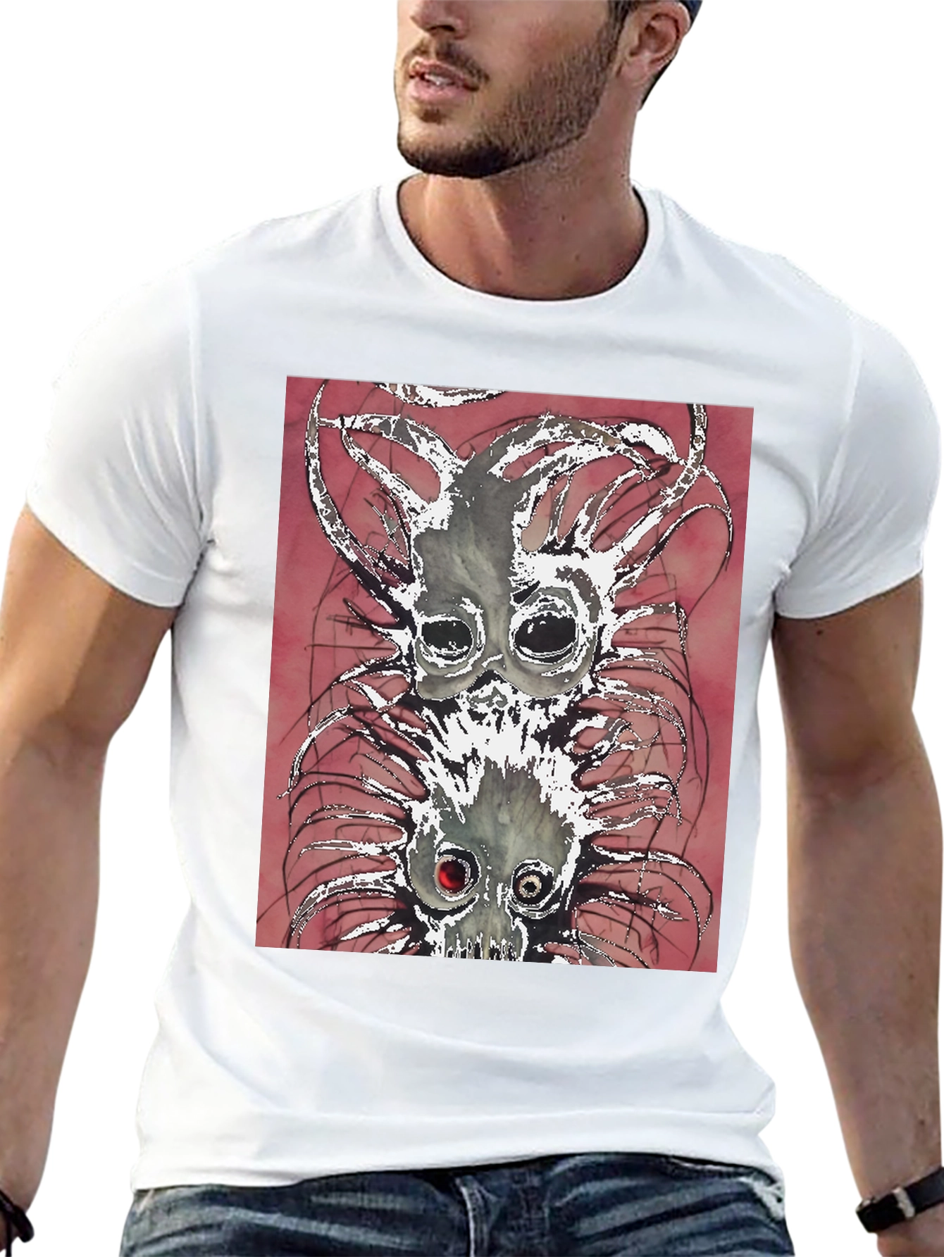 Unique Creature Graphic Black Tee