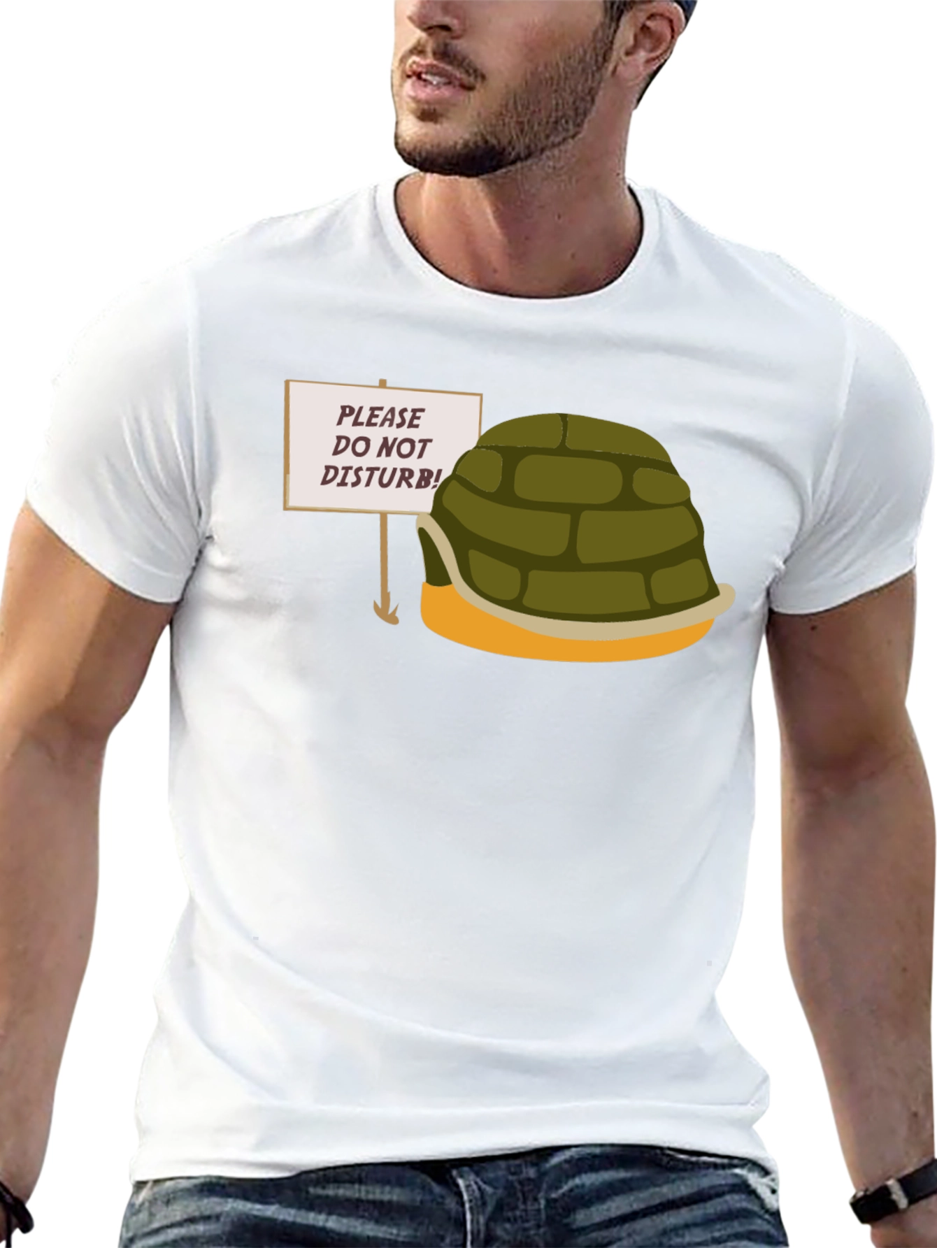 Novelty Turtle Shell Graphic T-Shirt