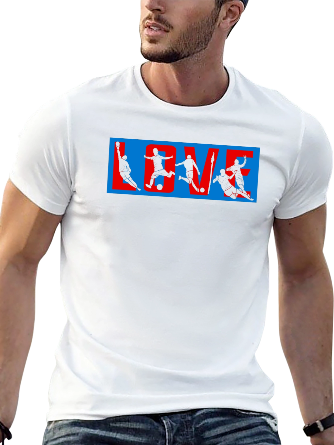 LOVE Soccer Graphic T-Shirt | Sports Fan Tee