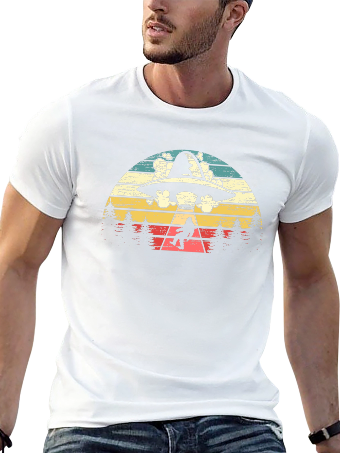 Retro UFO Abduction T-Shirt