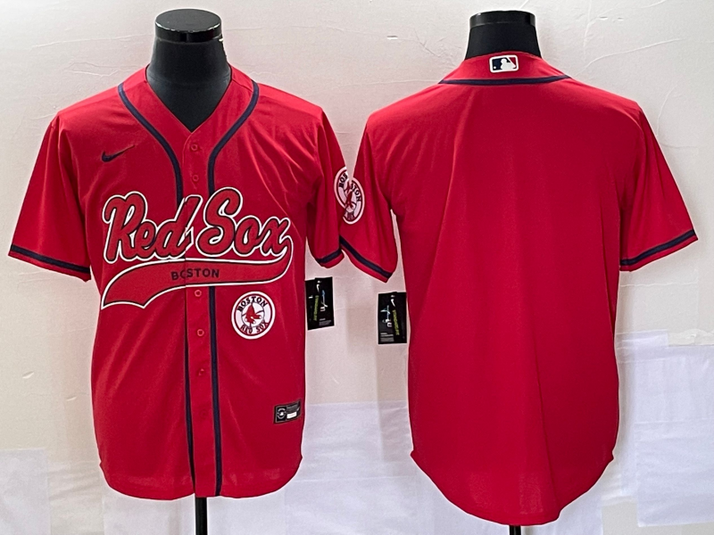 Men's Boston Red Sox Red Blank Jerseys