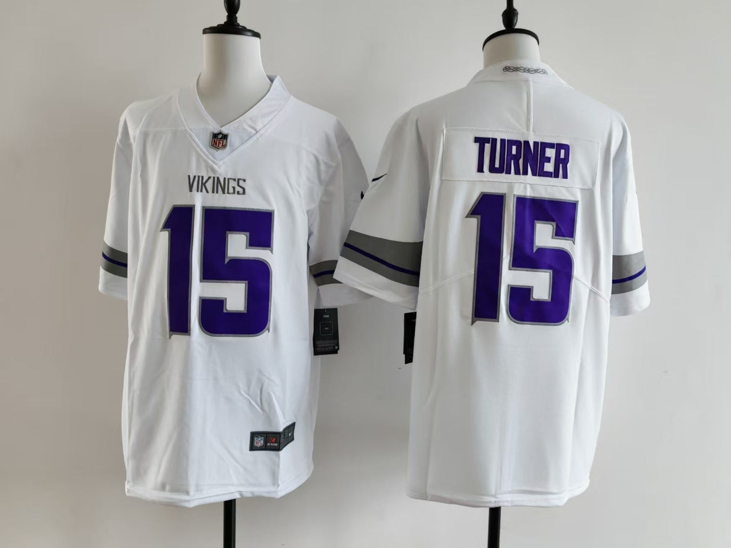 Men's Minnesota Vikings Dallas Turner Nike Jersey - White