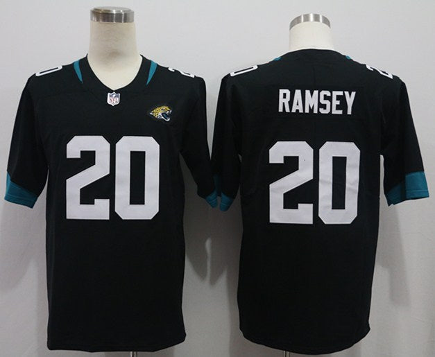 Men's Jacksonville Jaguars Jalen Ramsey #20 Black Game Jerseys