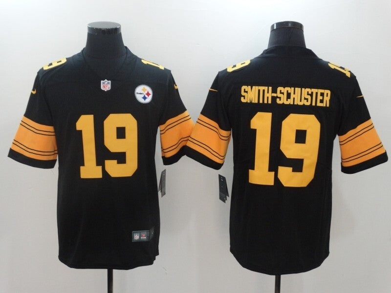 Men's Pittsburgh Steelers JuJu Smith-Schuster Nike Jersey - Black-yellow numbers
