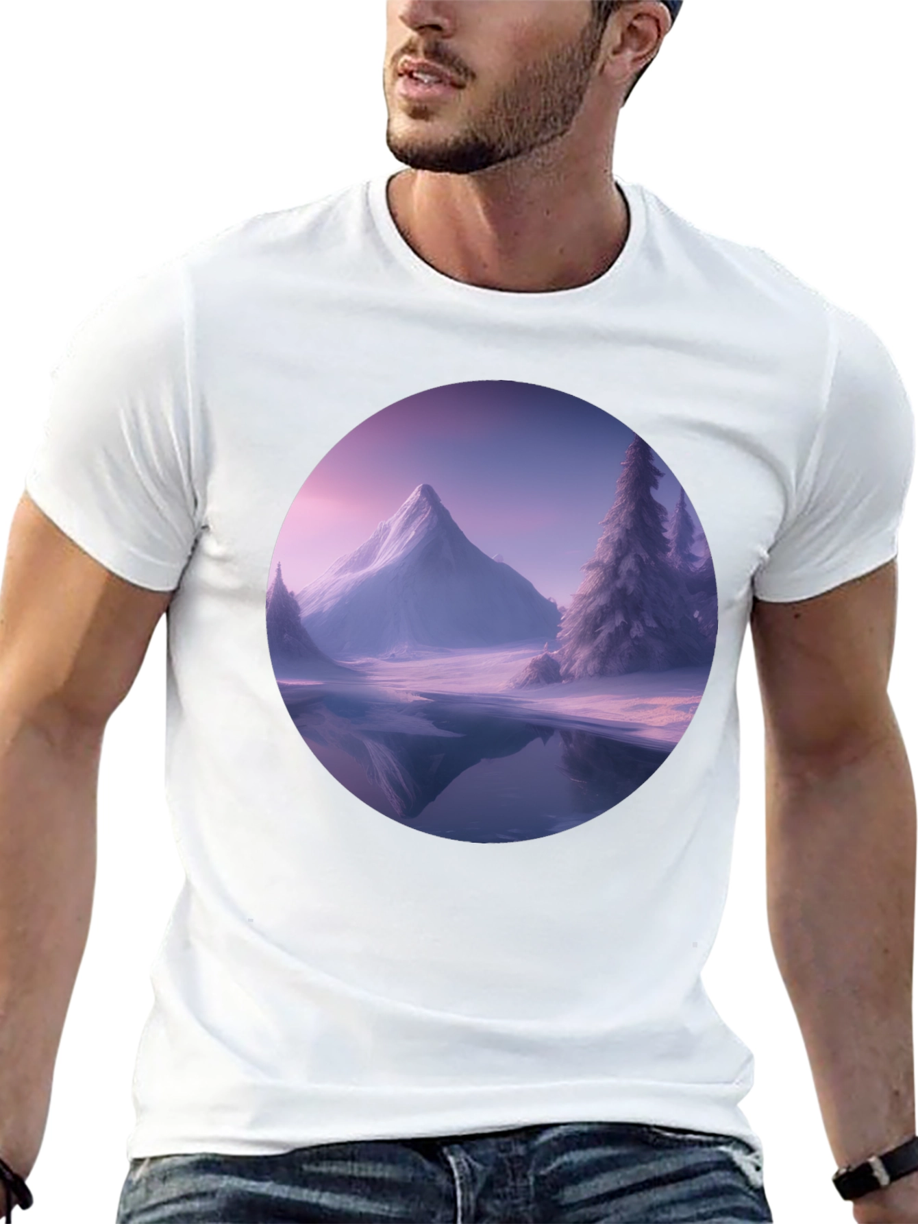 Mountain Scene Graphic Tee - Winter Edition