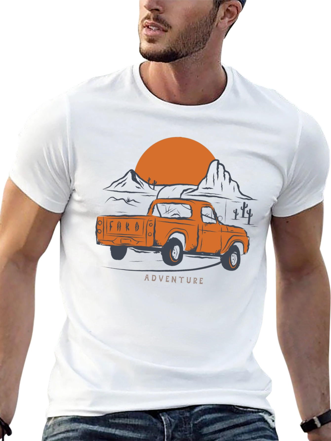 Adventure Truck Graphic Tee - Retro Style