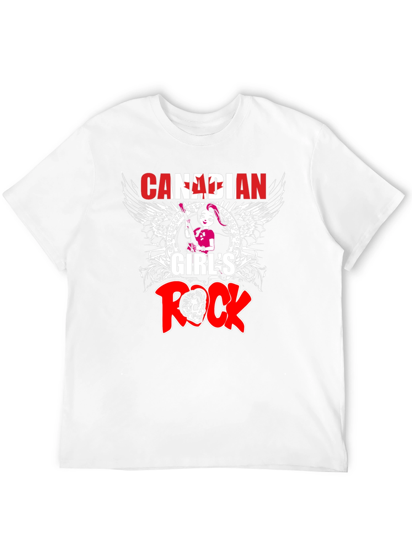 Canadian Girls Rock T-Shirt - Black Crew Neck