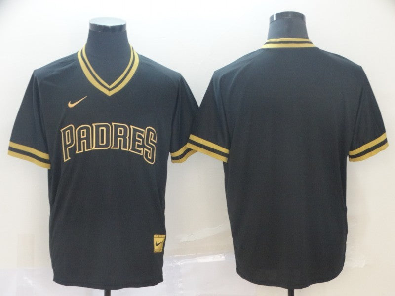 Men's San Diego Padres Black Cooperstown Collection Blank Jerseys