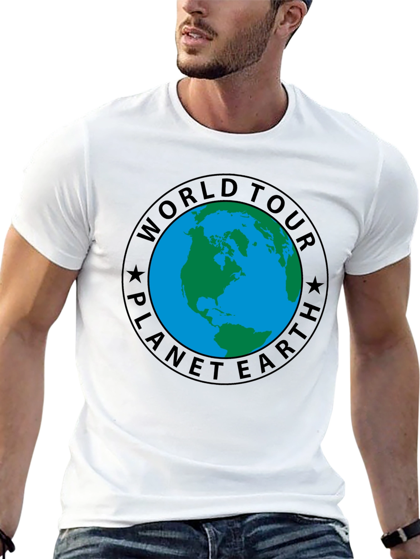 Planet Earth World Tour Black T-Shirt