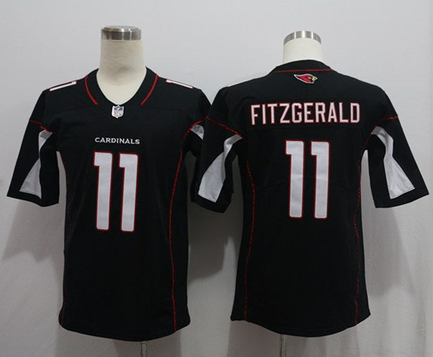 Men's Arizona Cardinals Larry Fitzgerald #11 Black Game Jerseys