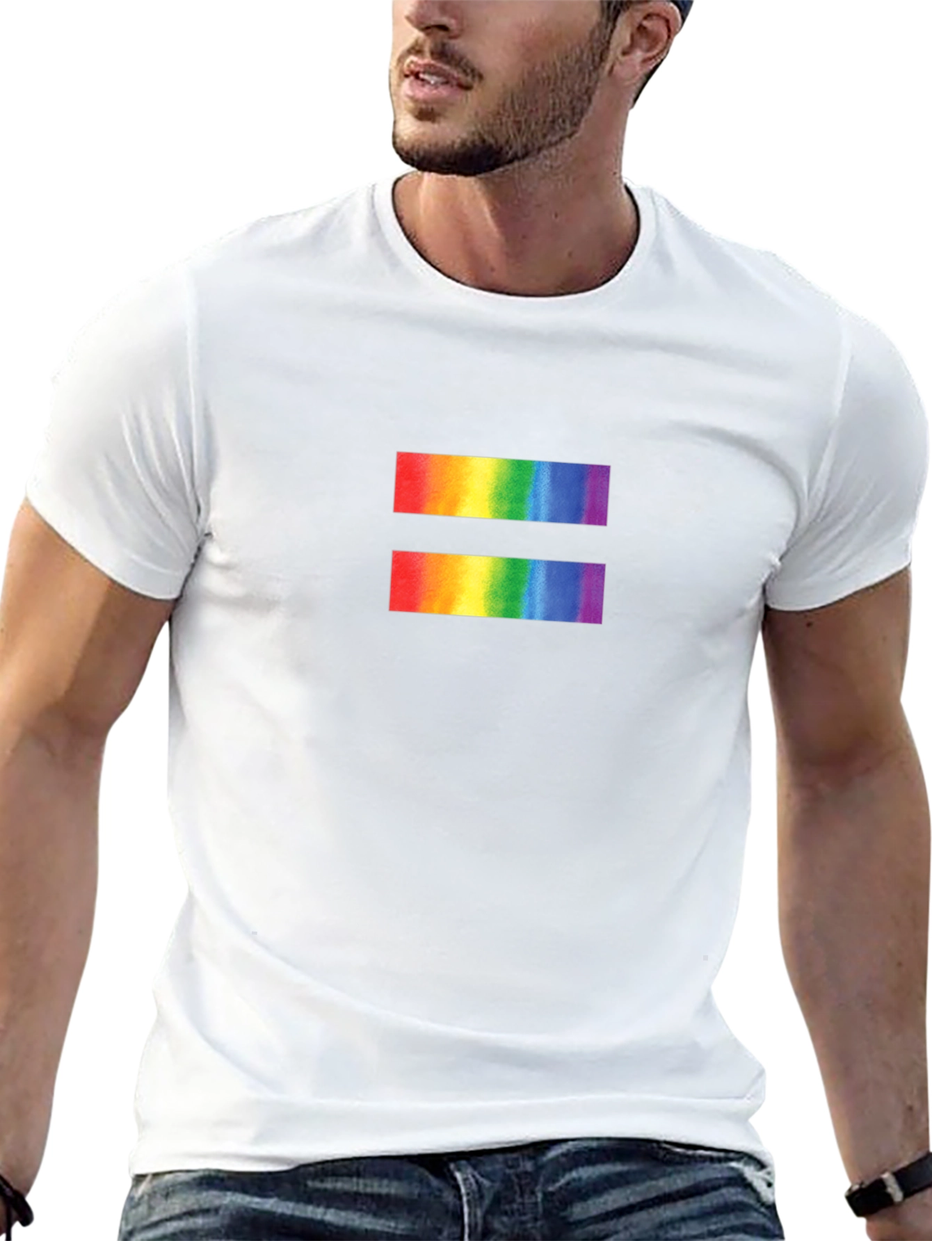 Equality Rainbow Symbol Black T-Shirt