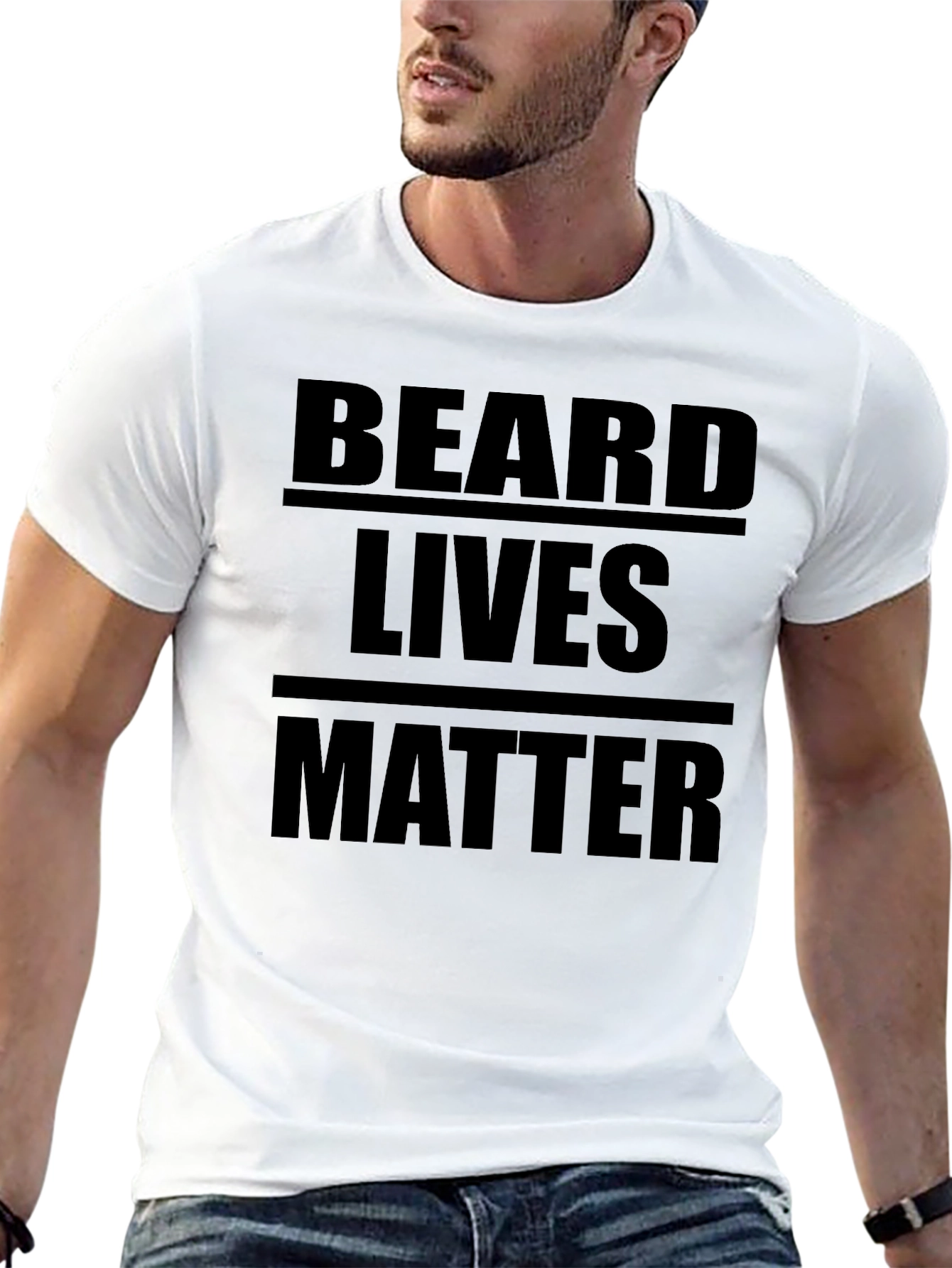 Beard Lives Matter Graphic T-Shirt - Black Cotton Tee