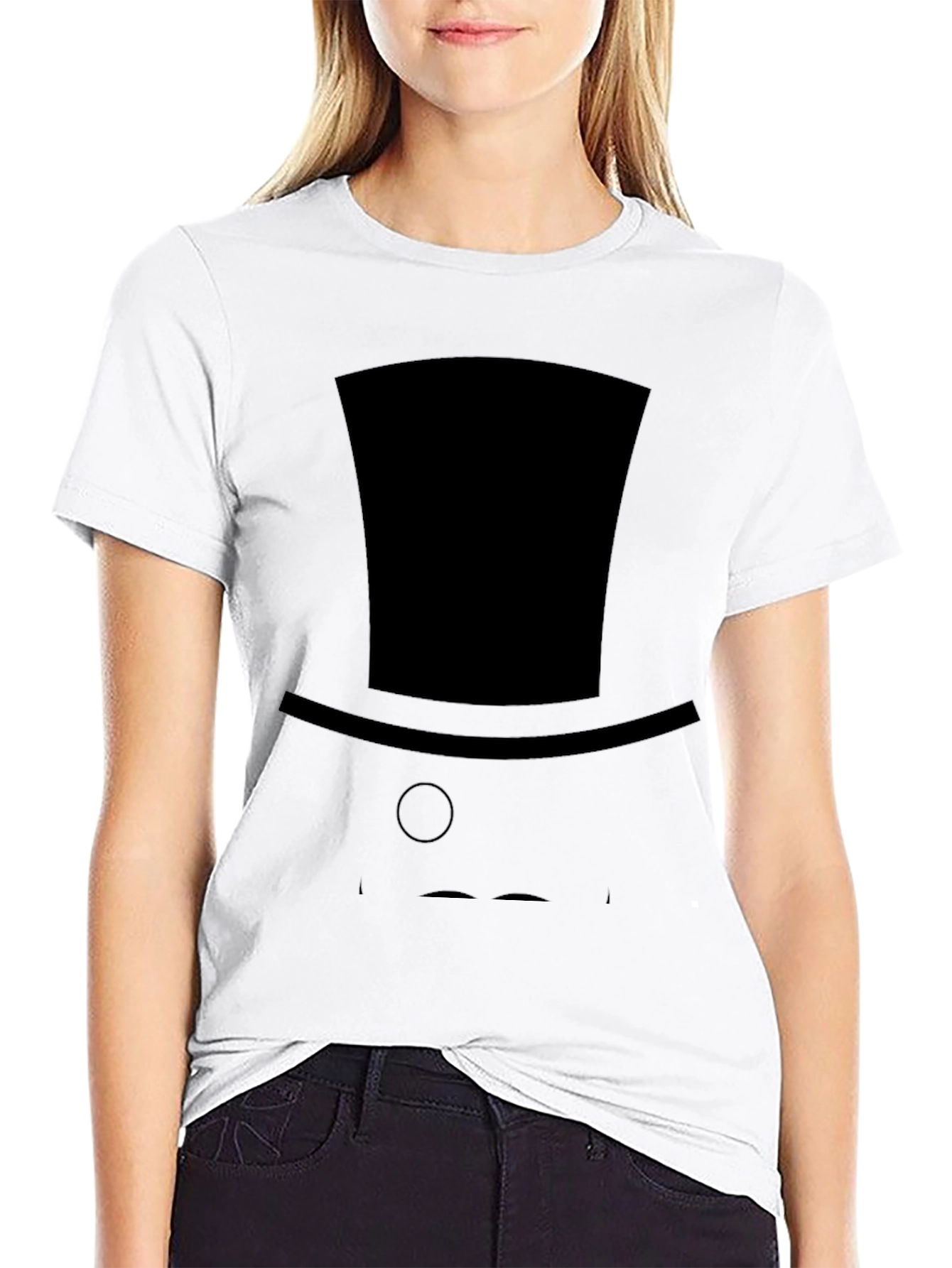 Gentlemans Silhouette Tee - Top Hat & Monocle Design