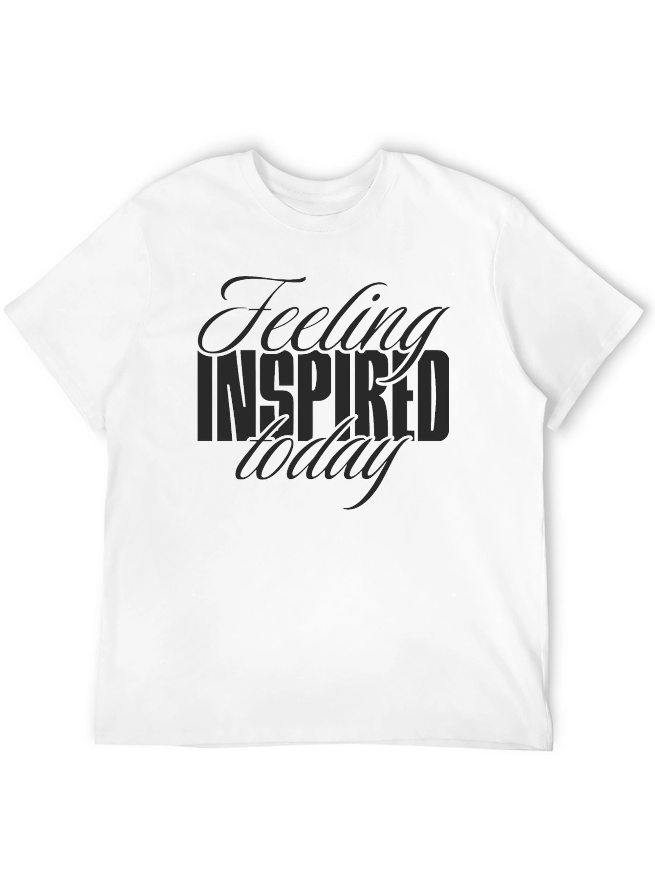 Inspired Today Black Graphic T-Shirt