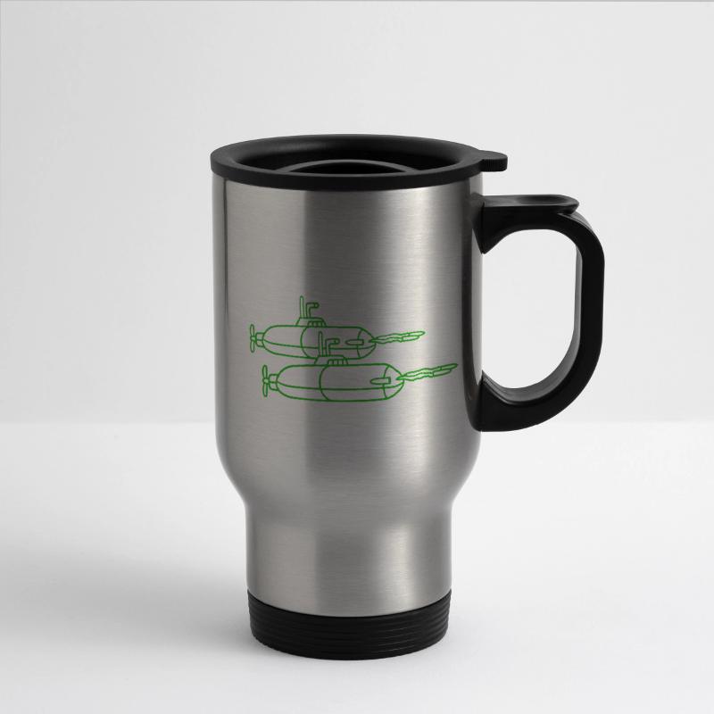 2 Military Submarines Shooting Torpedo Two Missile