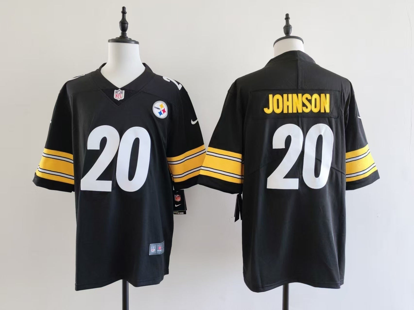 Men's Pittsburgh Steelers Kaleb Johnson Nike Jersey - Black
