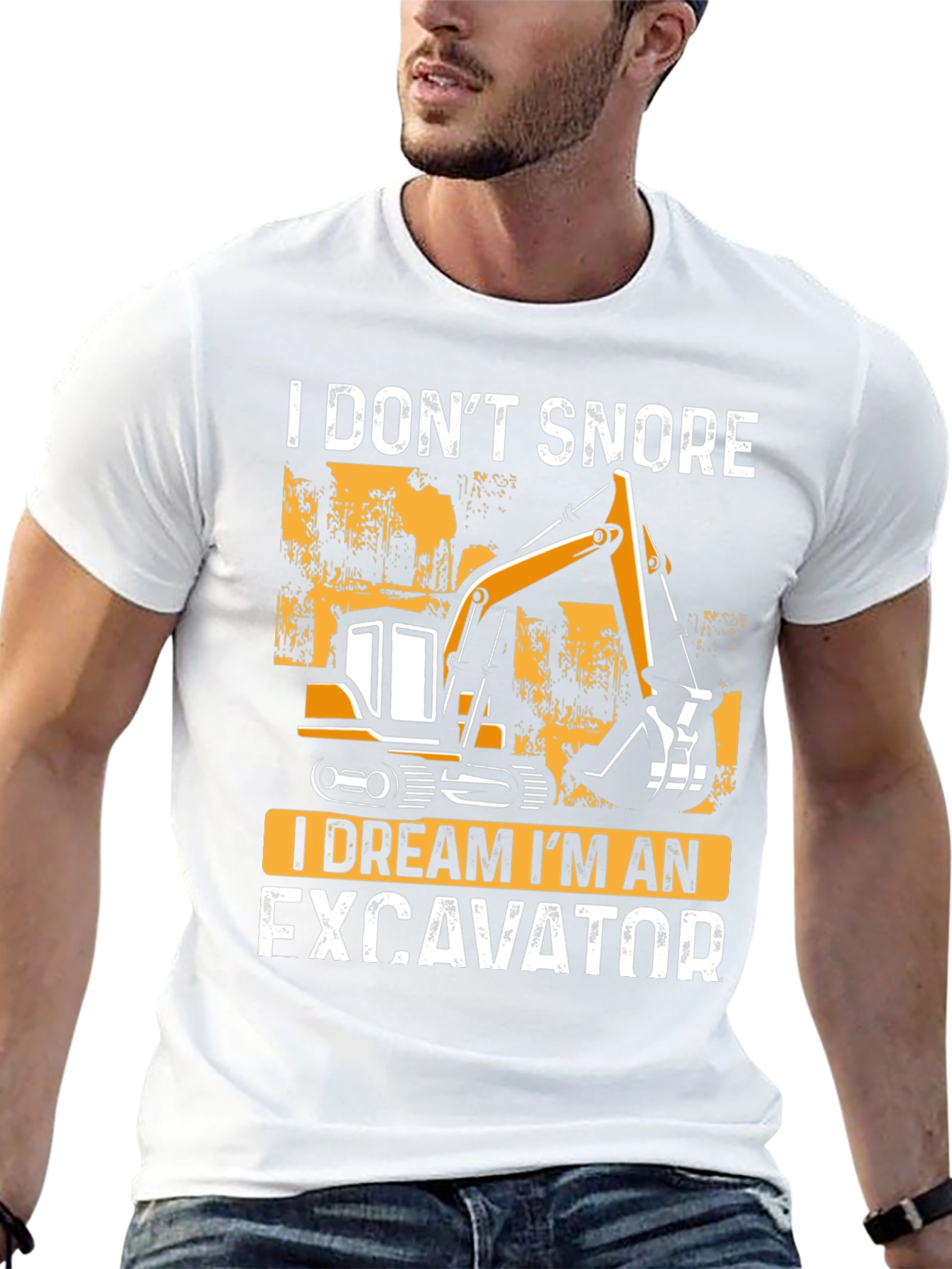 I Dream Im An Excavator Graphic Tee