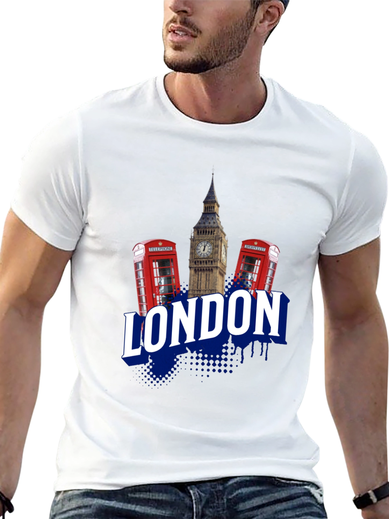 London Graphic Print Crew Neck T-Shirt