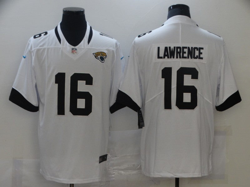 Men's Jacksonville Jaguars Trevor Lawrence #16 White Game Jerseys
