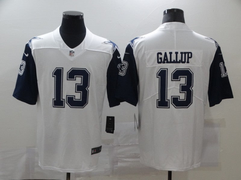 Men's Dallas Cowboys Michael Gallup #13 White Game Jerseys